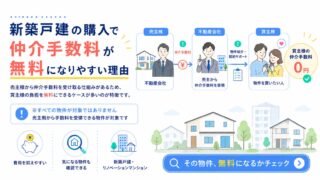 新築戸建の購入で仲介手数料が無料になりやすい理由
