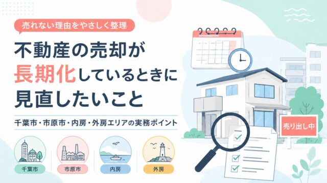 不動産の売却が長期化しているときに見直したいこと｜千葉市・市原市・内房・外房エリアの実務ポイント