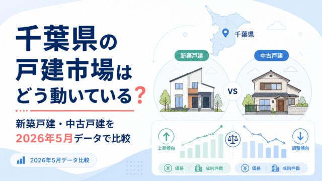 千葉県の戸建市場はどう動いている？新築戸建・中古戸建を2026年5月データで比較