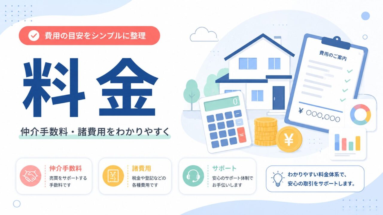 辰巳地所の仲介手数料等の説明