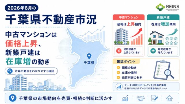 2026年6月の千葉県不動産市況｜中古マンションは価格上昇、新築戸建は在庫増の動き