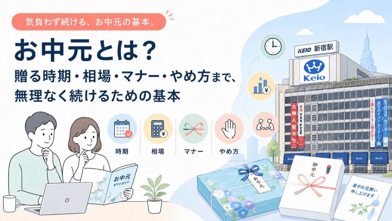 お中元とは？贈る時期・相場・マナー・やめ方まで、無理なく続けるための基本