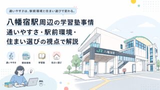 八幡宿駅周辺の学習塾事情｜通いやすさ・駅前環境・住まい選びの視点で解説