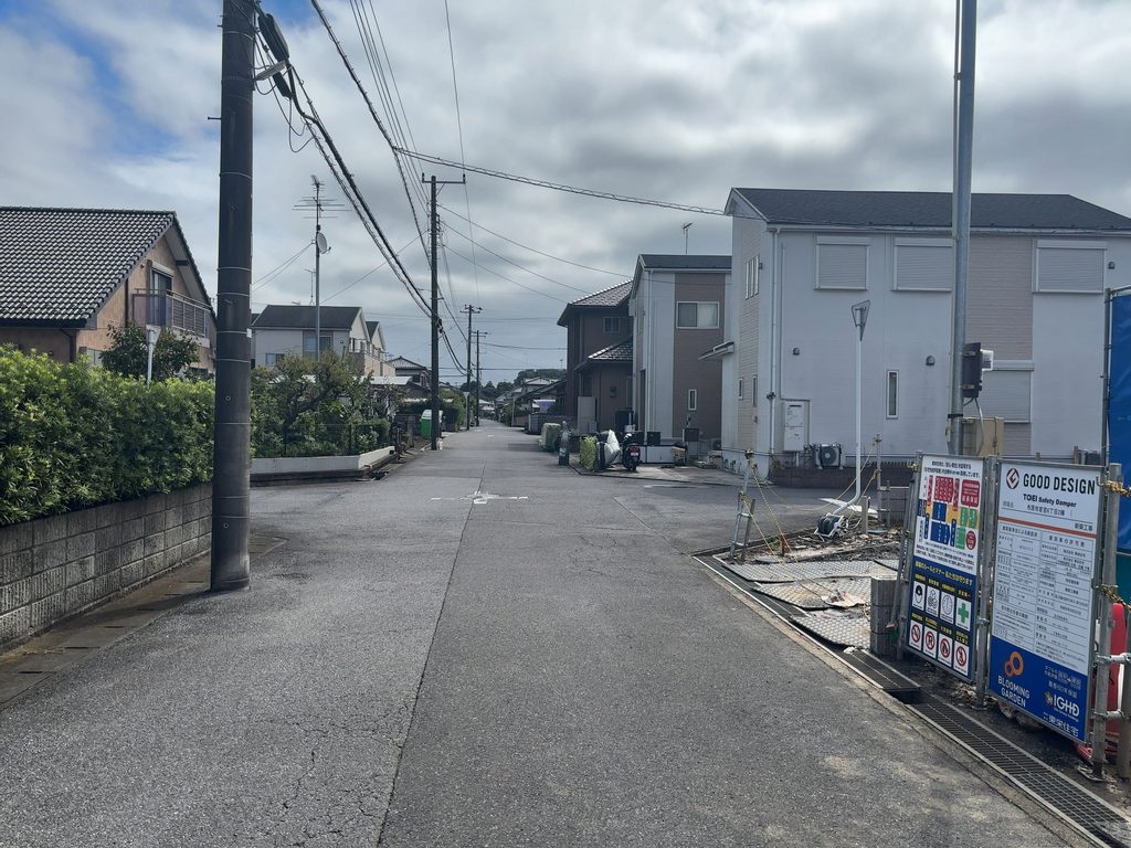 市原市若宮6丁目新築戸建全2棟の前面道路