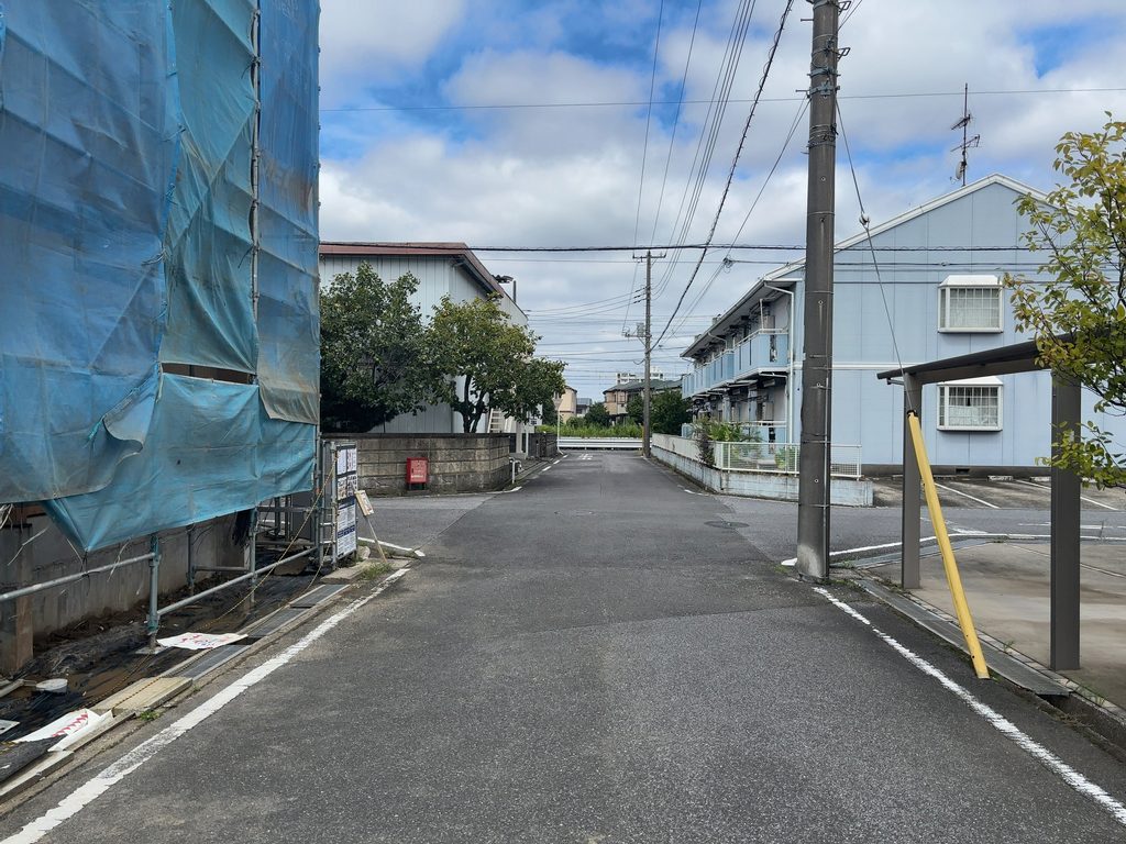 市原市東五所新築戸建の前面道路