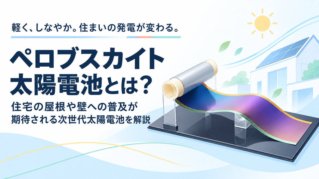 ペロブスカイト太陽電池とは？住宅の屋根や壁への普及が期待される次世代太陽電池を解説
