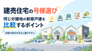 建売住宅の号棟選び｜同じ分譲地の新築戸建を比較するポイント