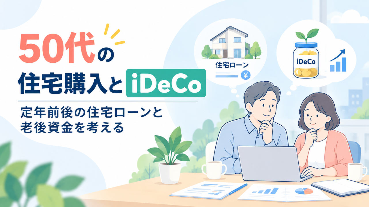 50代の住宅購入とiDeCo｜定年前後の住宅ローンと老後資金を考える