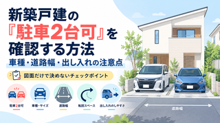 新築戸建の「駐車2台可」を確認する方法｜車種・道路幅・出し入れの注意点