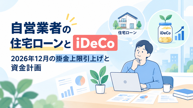 自営業者の住宅ローンとiDeCo｜2026年12月の掛金上限引上げと資金計画