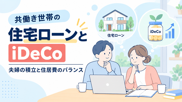 共働き世帯の住宅ローンとiDeCo｜夫婦の積立と住居費のバランス