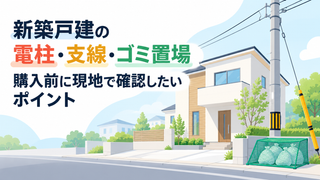 新築戸建の電柱・支線・ゴミ置場｜購入前に現地で確認したいポイント
