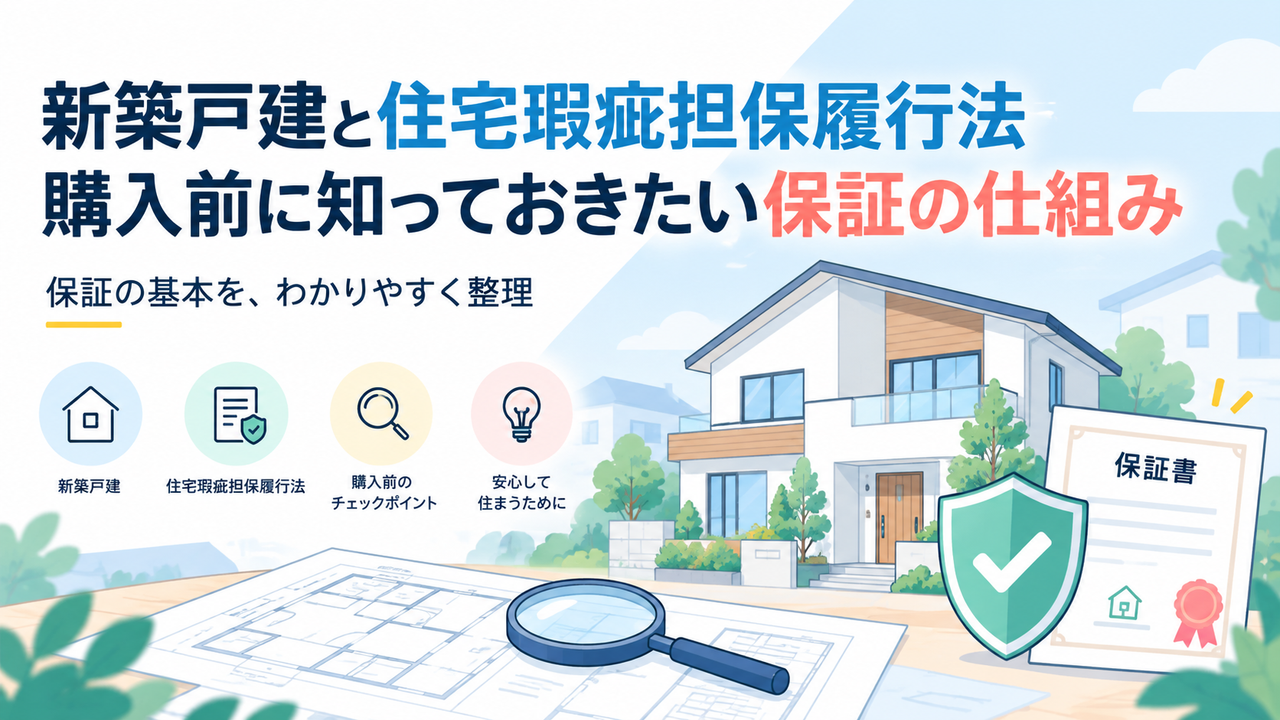 新築戸建と住宅瑕疵担保履行法｜購入前に知っておきたい保証の仕組み
