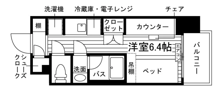 The Park Hive 西千葉の間取り