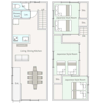 渋谷区本町1丁目中古戸建の間取り